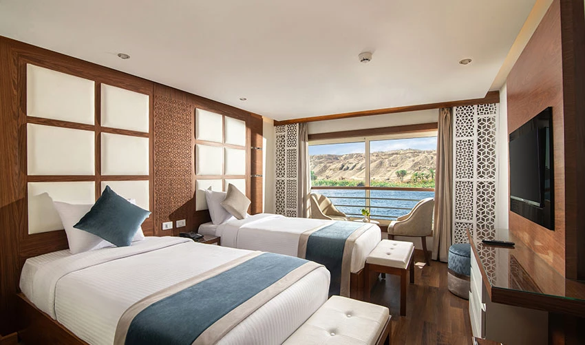 Cabin aboard the Nile Capital Nile Cruise Nile cruise